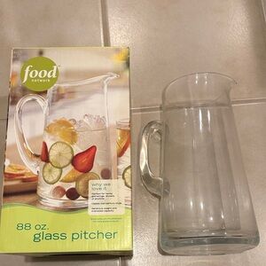Food Network Clear Glass Pitcher